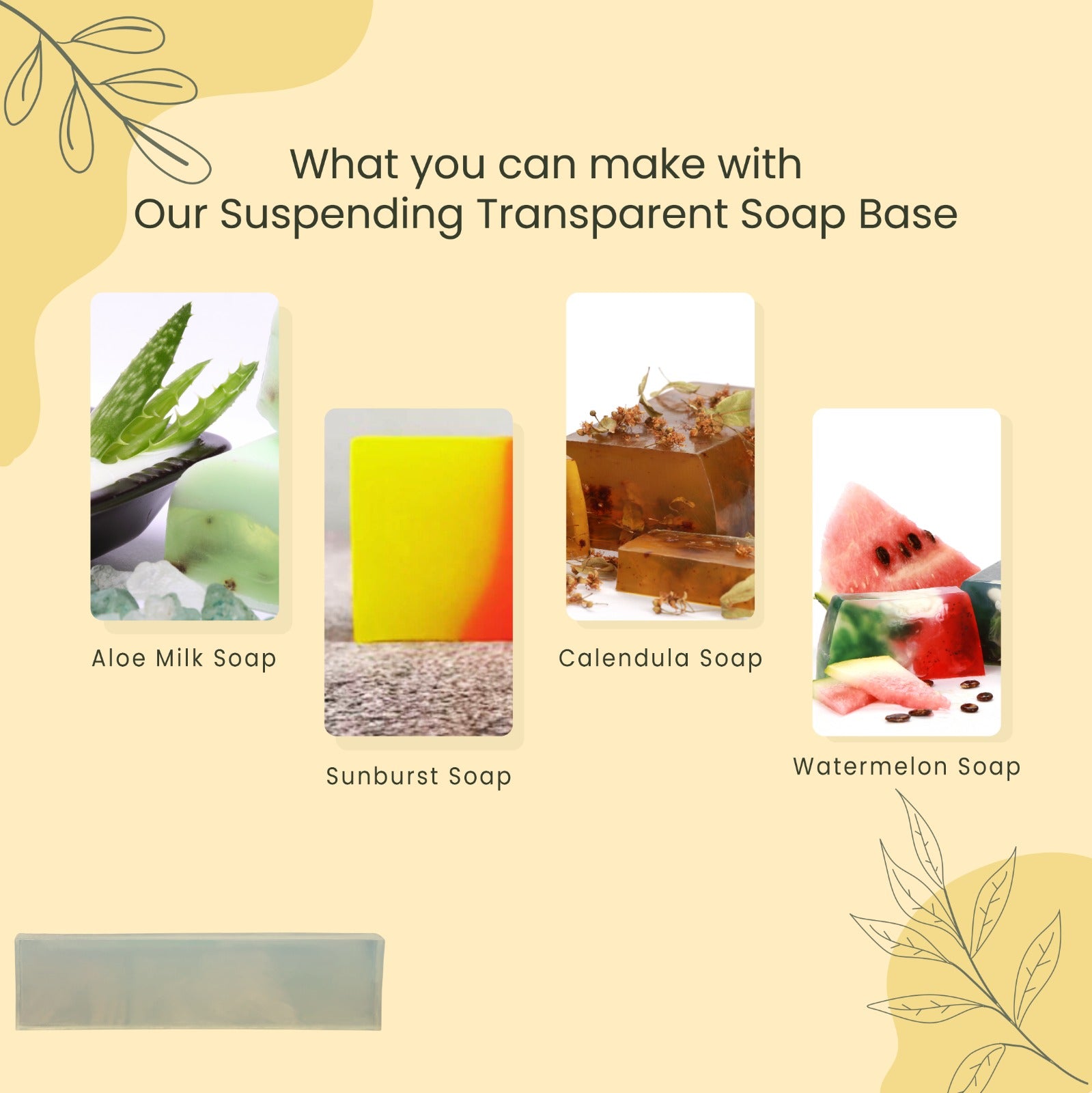 Suspending Transparent Soap Base