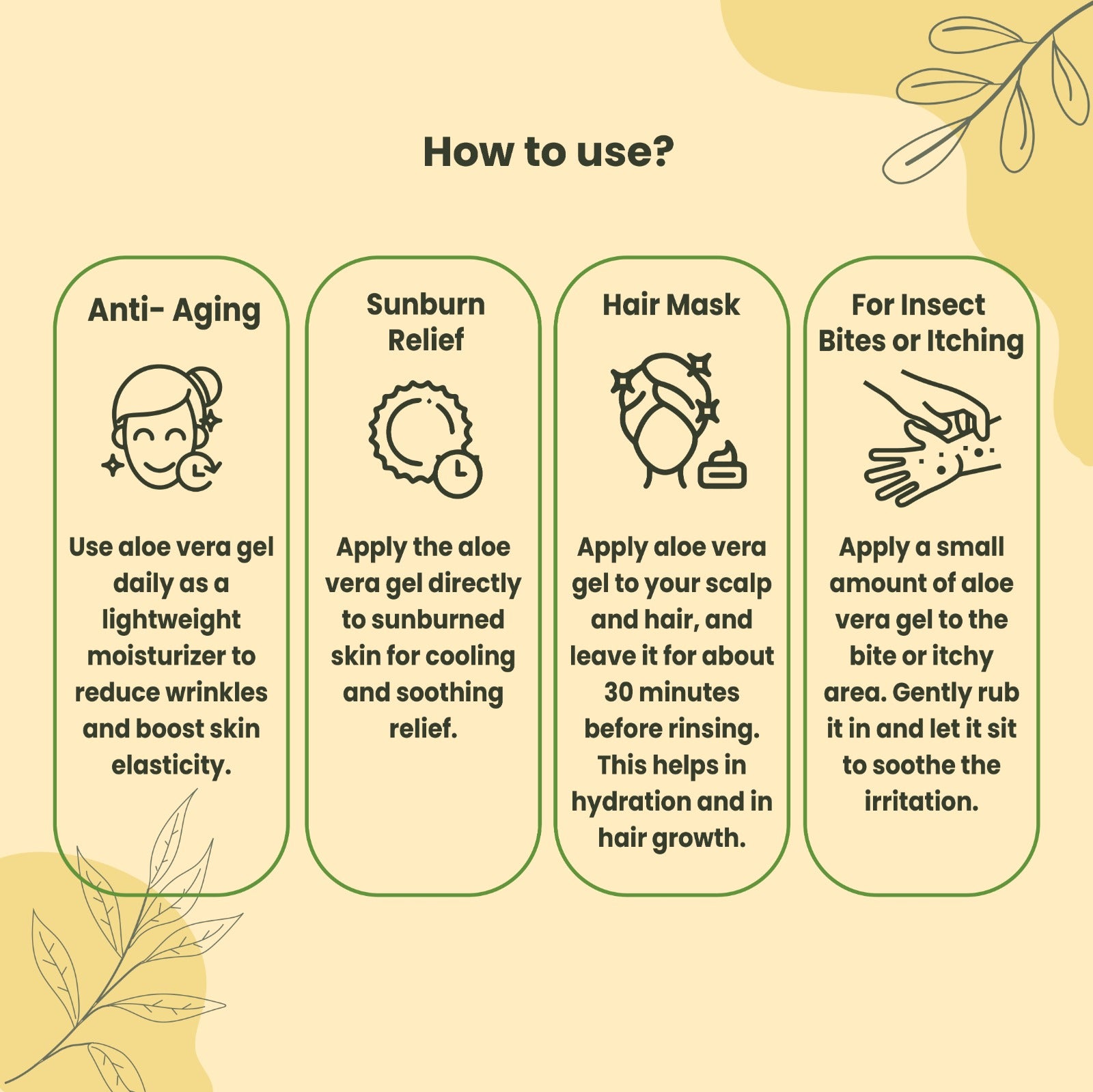 Soapy Twist Aloe Vera Gel How to use