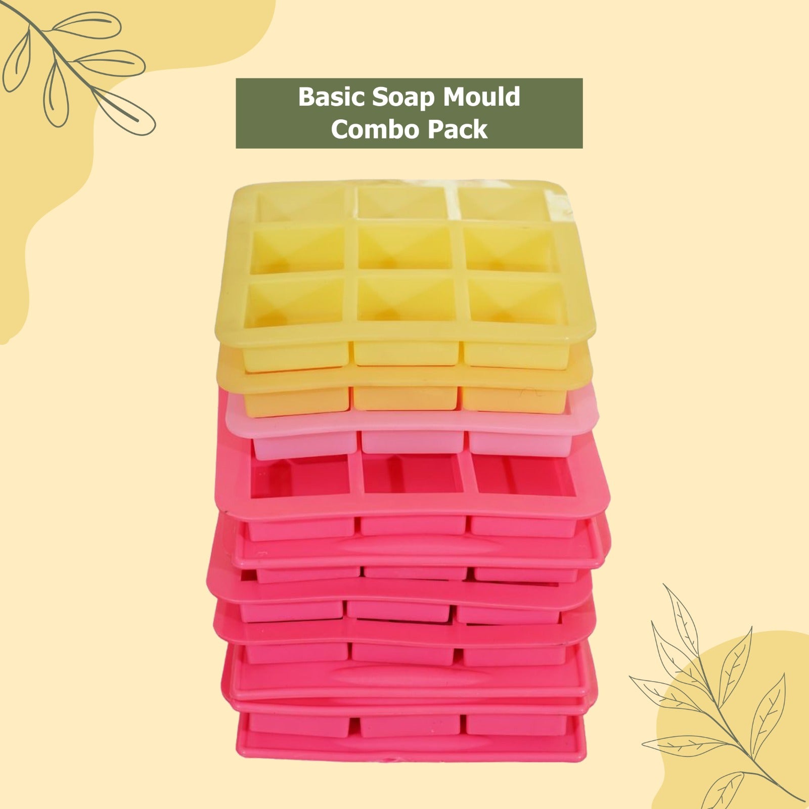 Soapy Twist Basic Soap Mould Combo (Pack of 12 pieces)