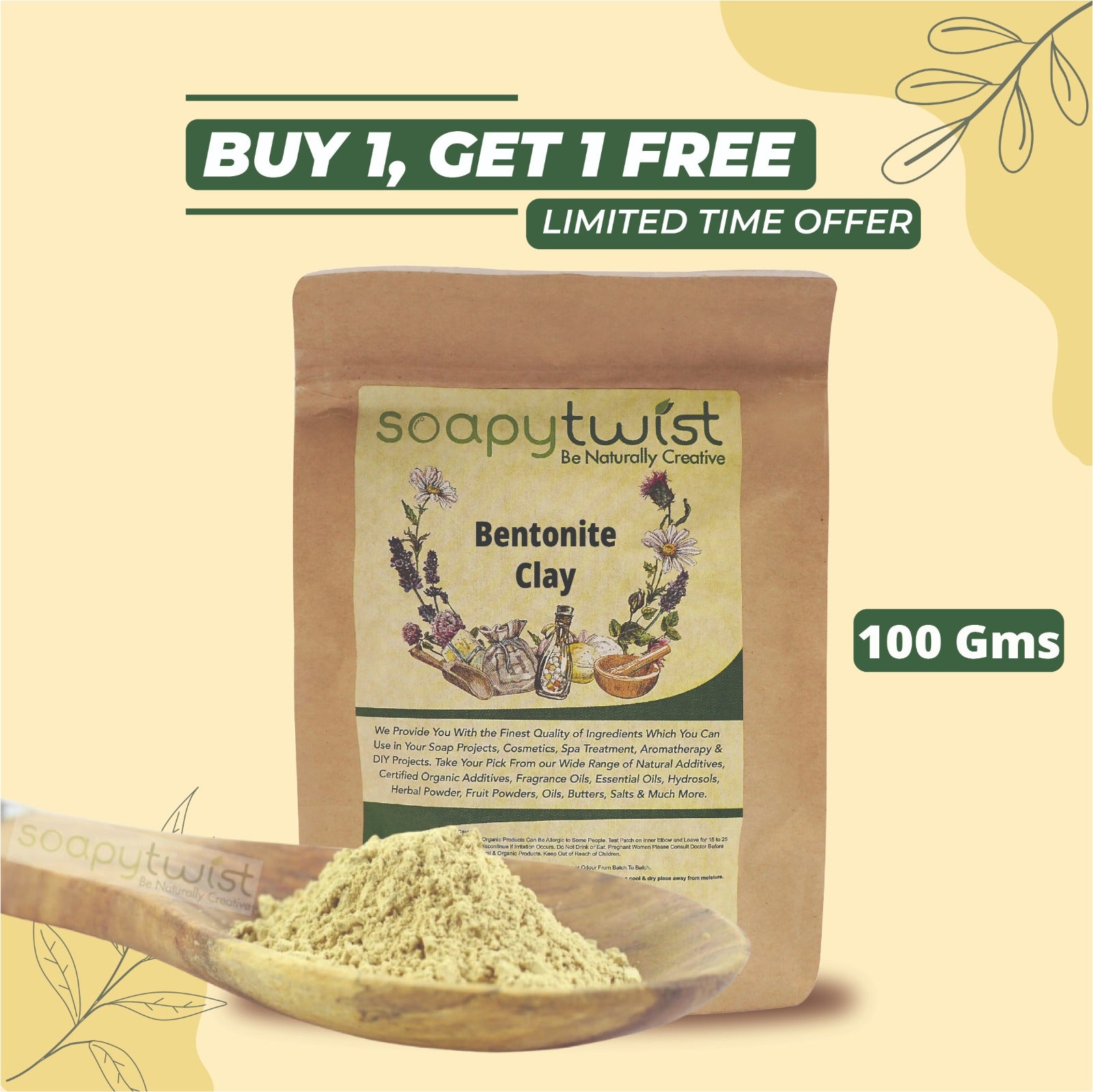 Soapy Twist Bentonite Clay Buy1 Get1