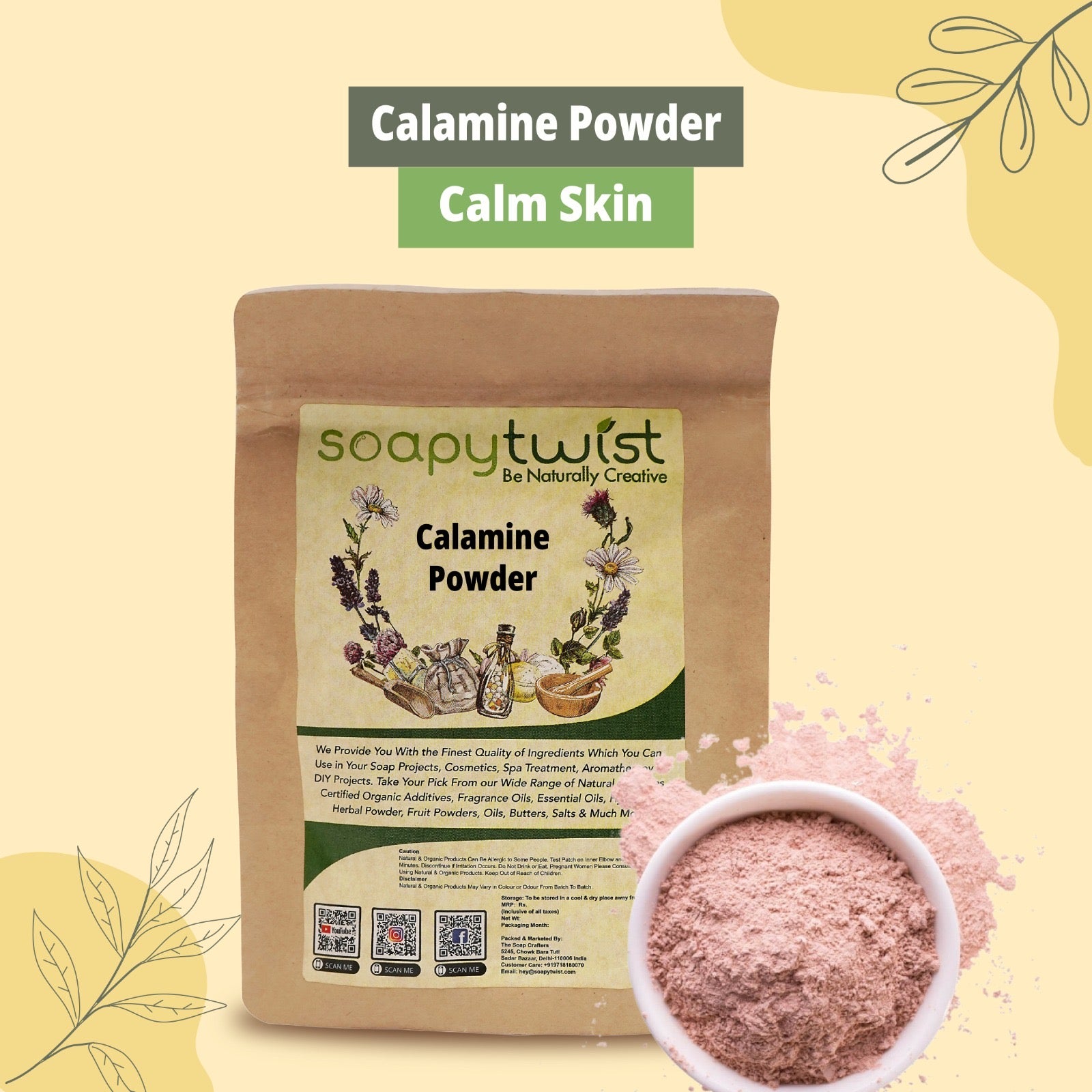 Soapy Twist Calamine Powder