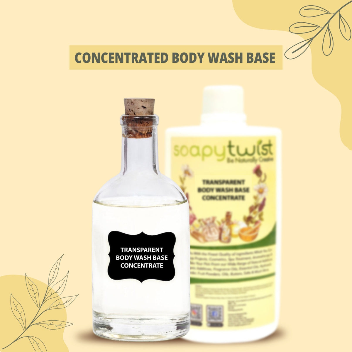Body Base Clean Transparent Body Wash Base Concentrate | Body Wash Base | Liquid Bases