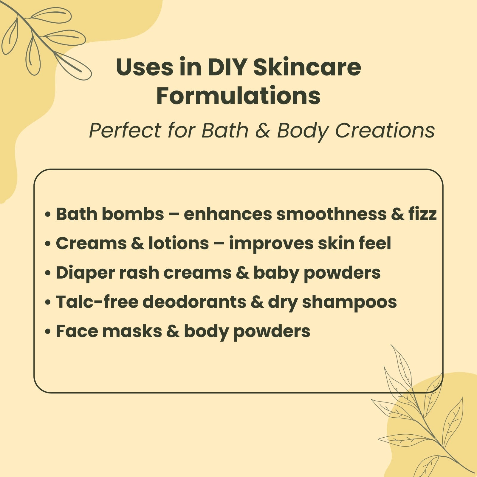 Soapy Twist Corn Starch Uses in DIY Skincare Formulations