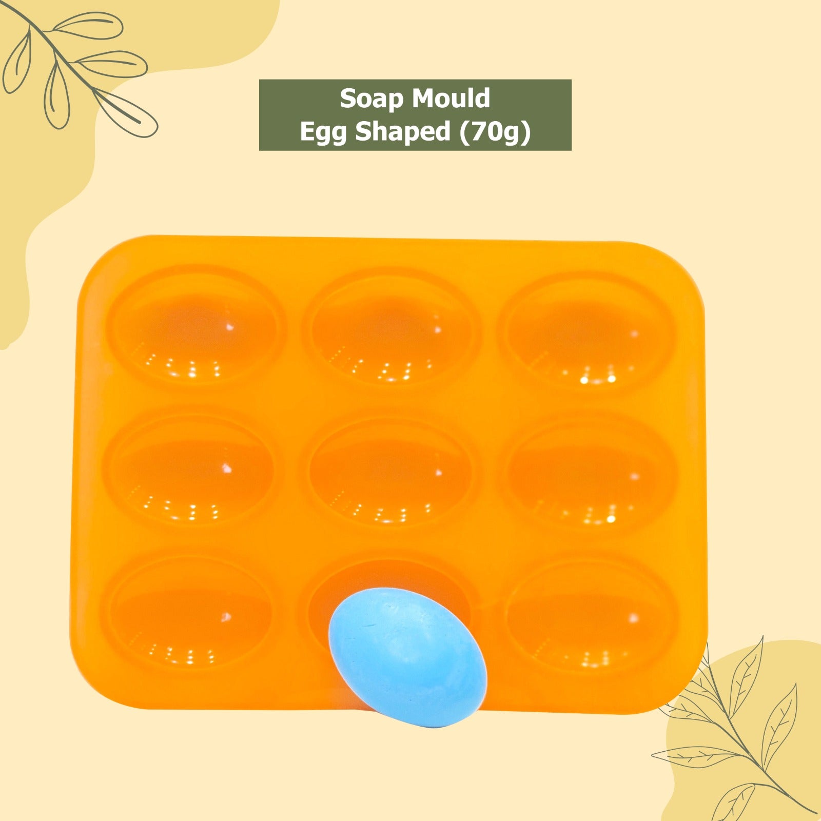 Soapy Twist Egg Shape Mould (70GM)