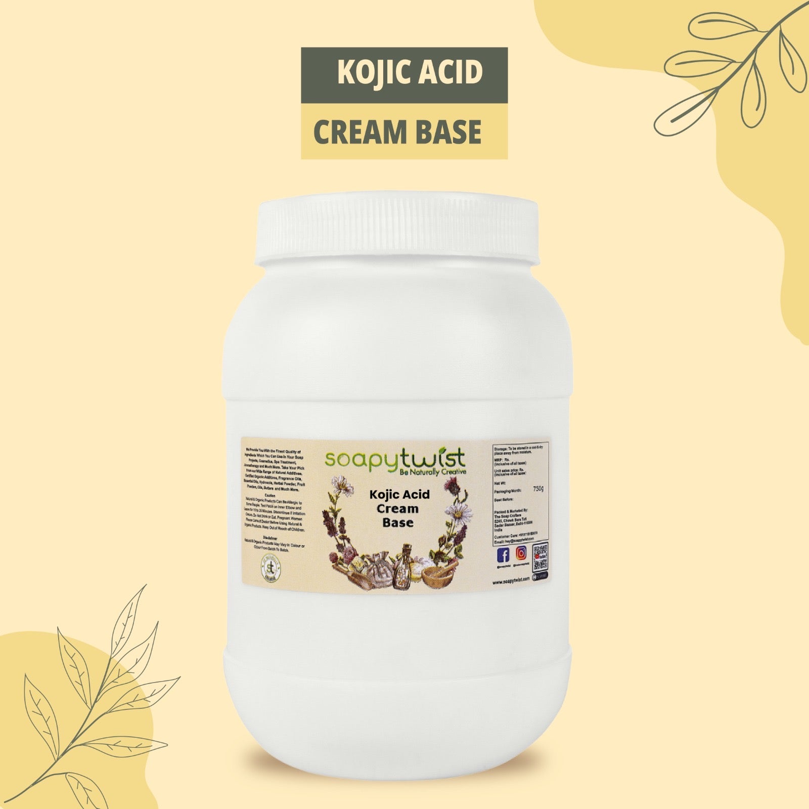 Soapy Twist Kojic Acid cream Base