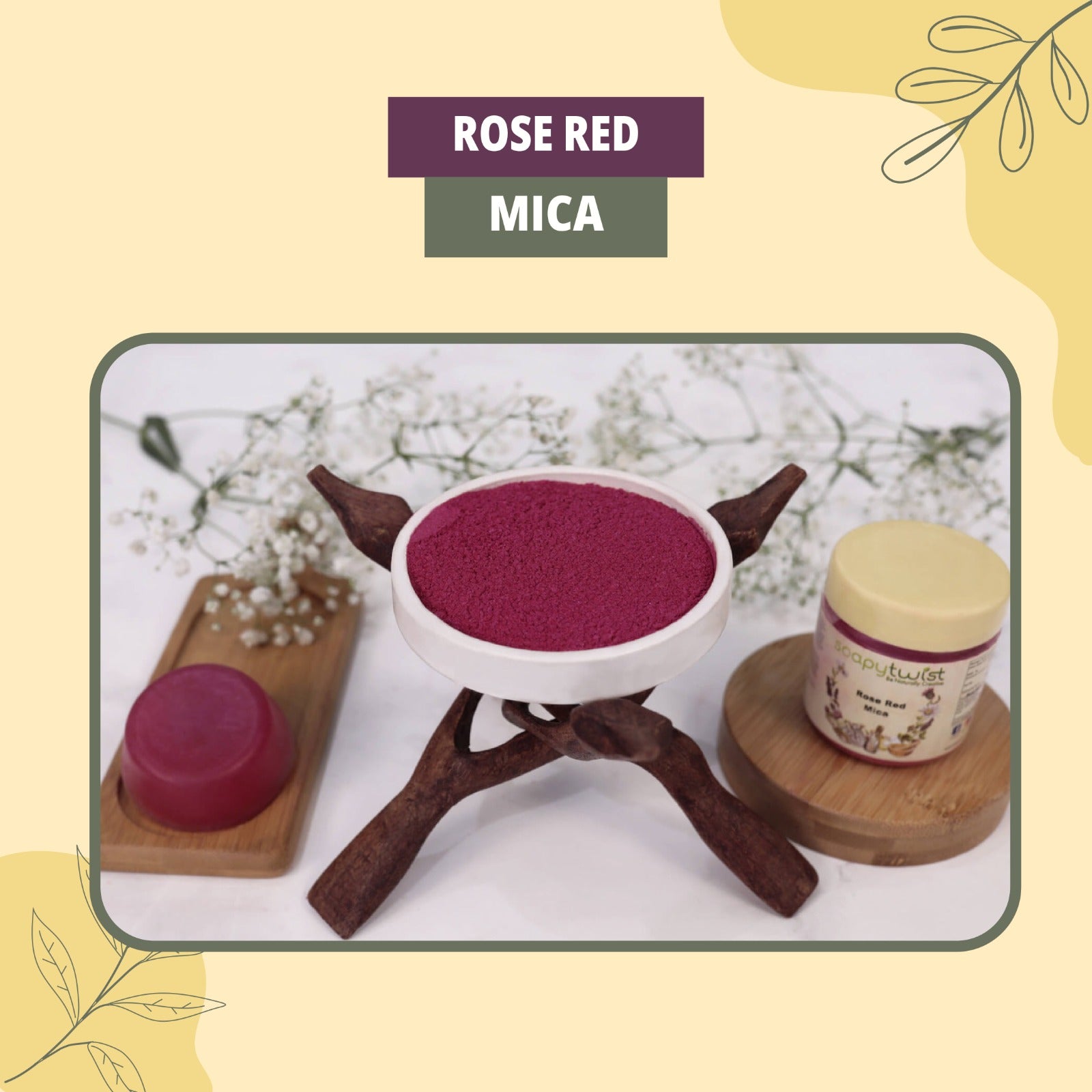 Soapy Twist Mica Rose Red