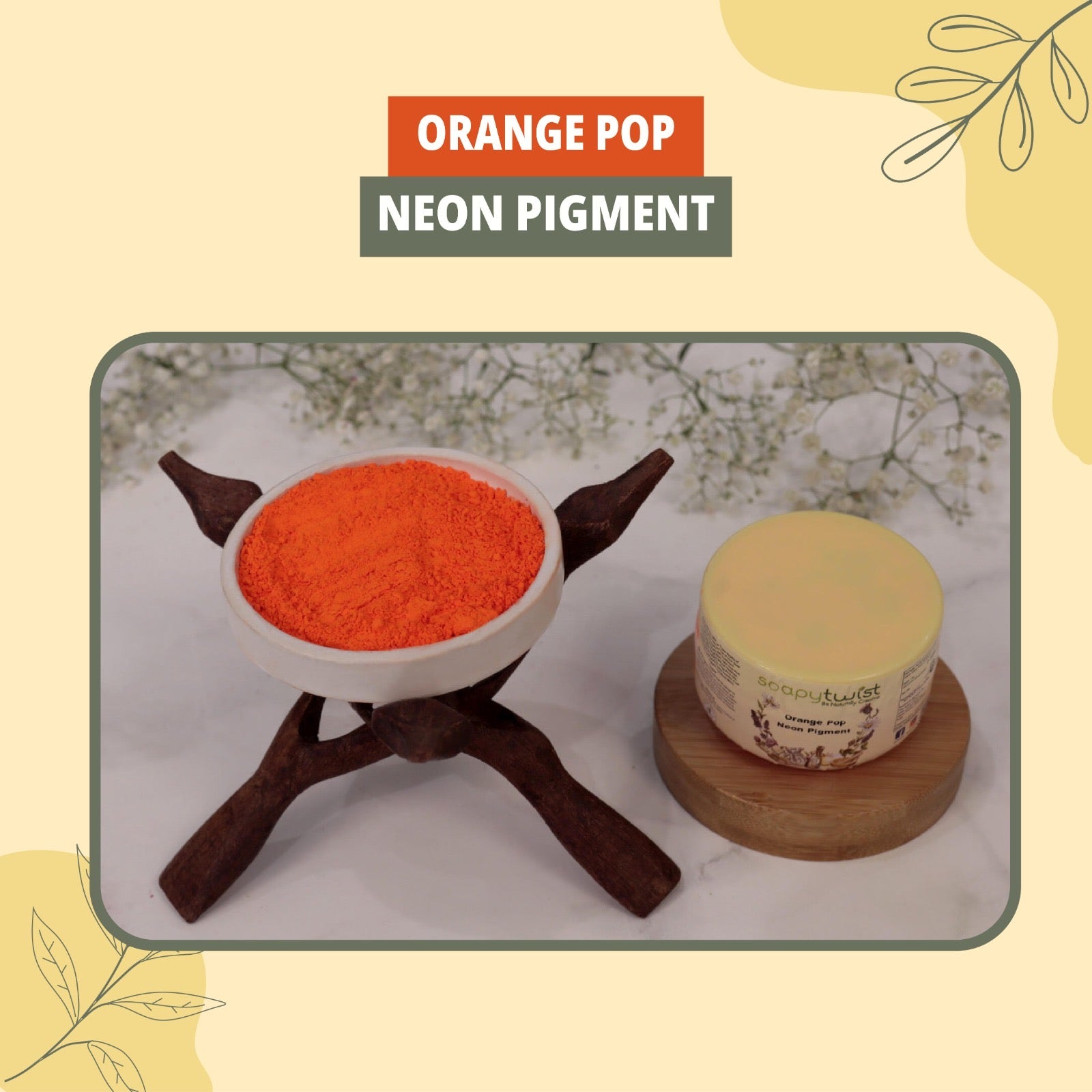 Soapy Twist Neon Pigment Orange Pop