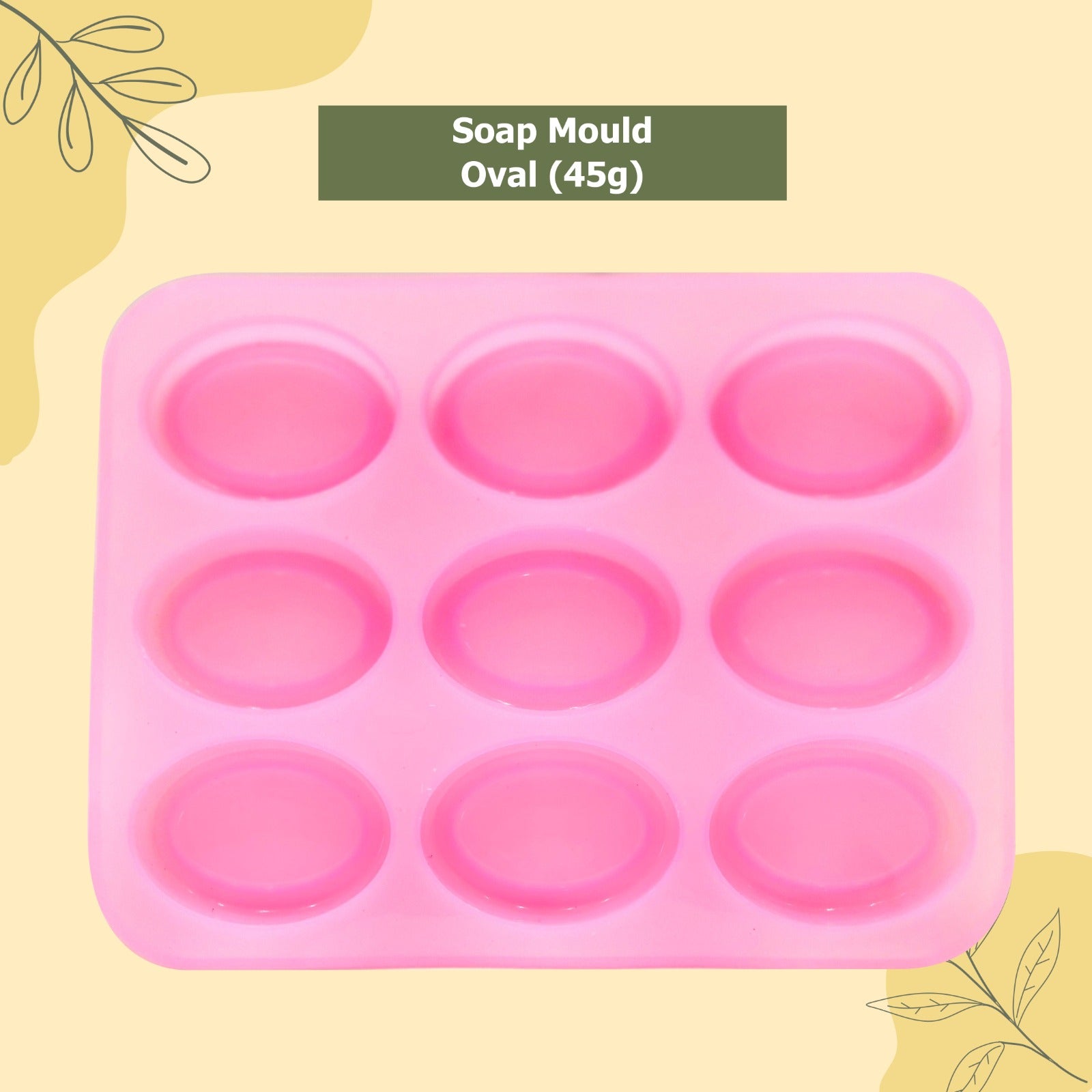 Soapy Twist Oval Soap Mould (45gm)