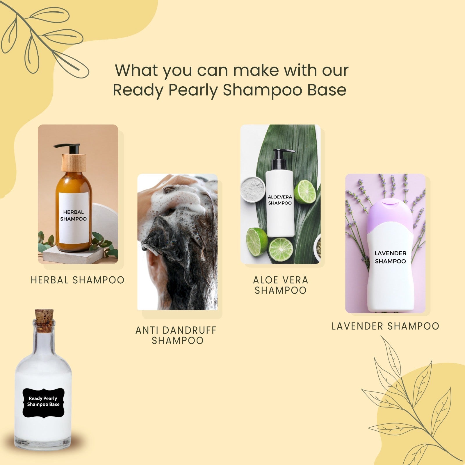 Soapy Twist Pearly Shampoo Base what you make with our Base