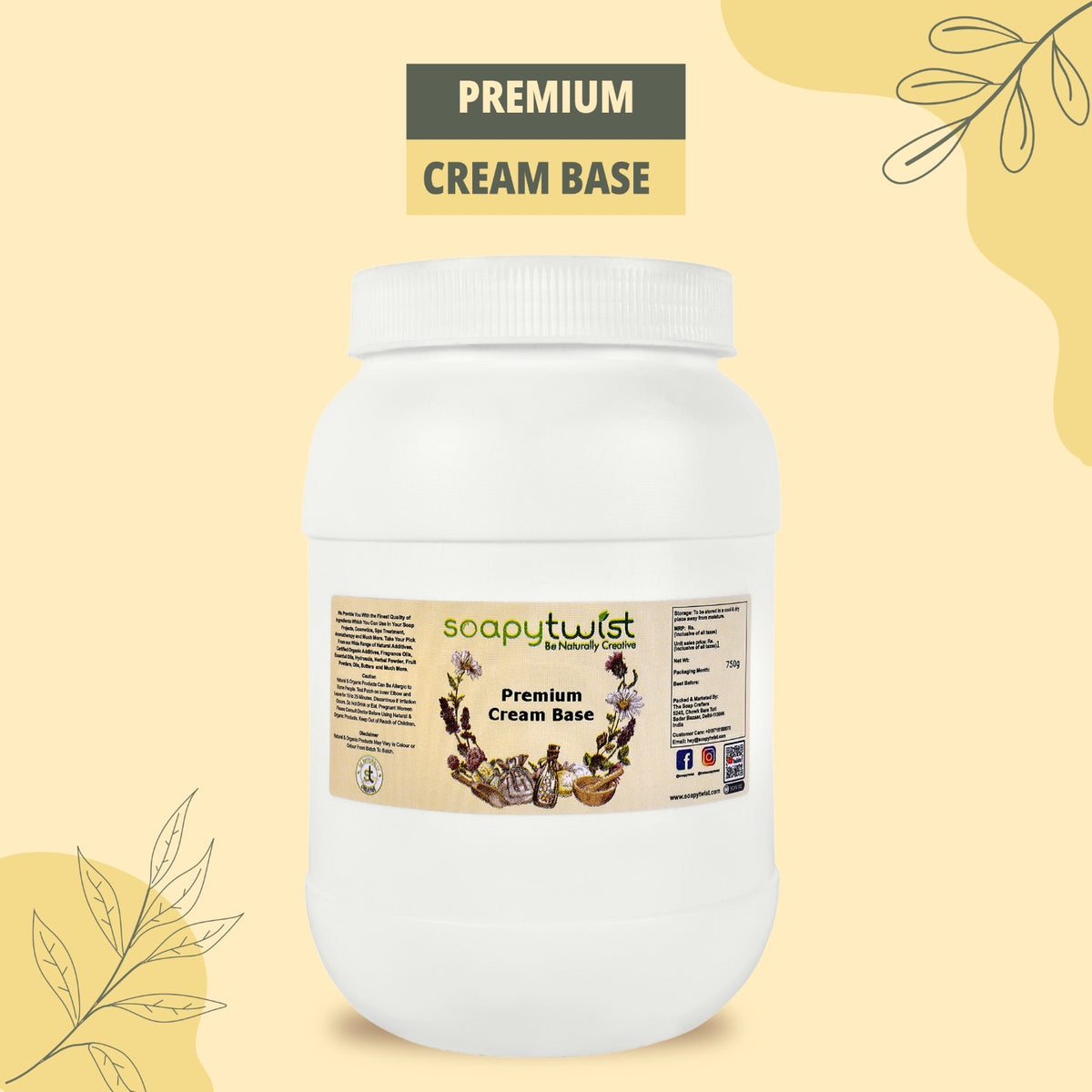Cream Based Premium Cream Base | Cosmetic Bases | Soap & Cosmetic Making Supplies