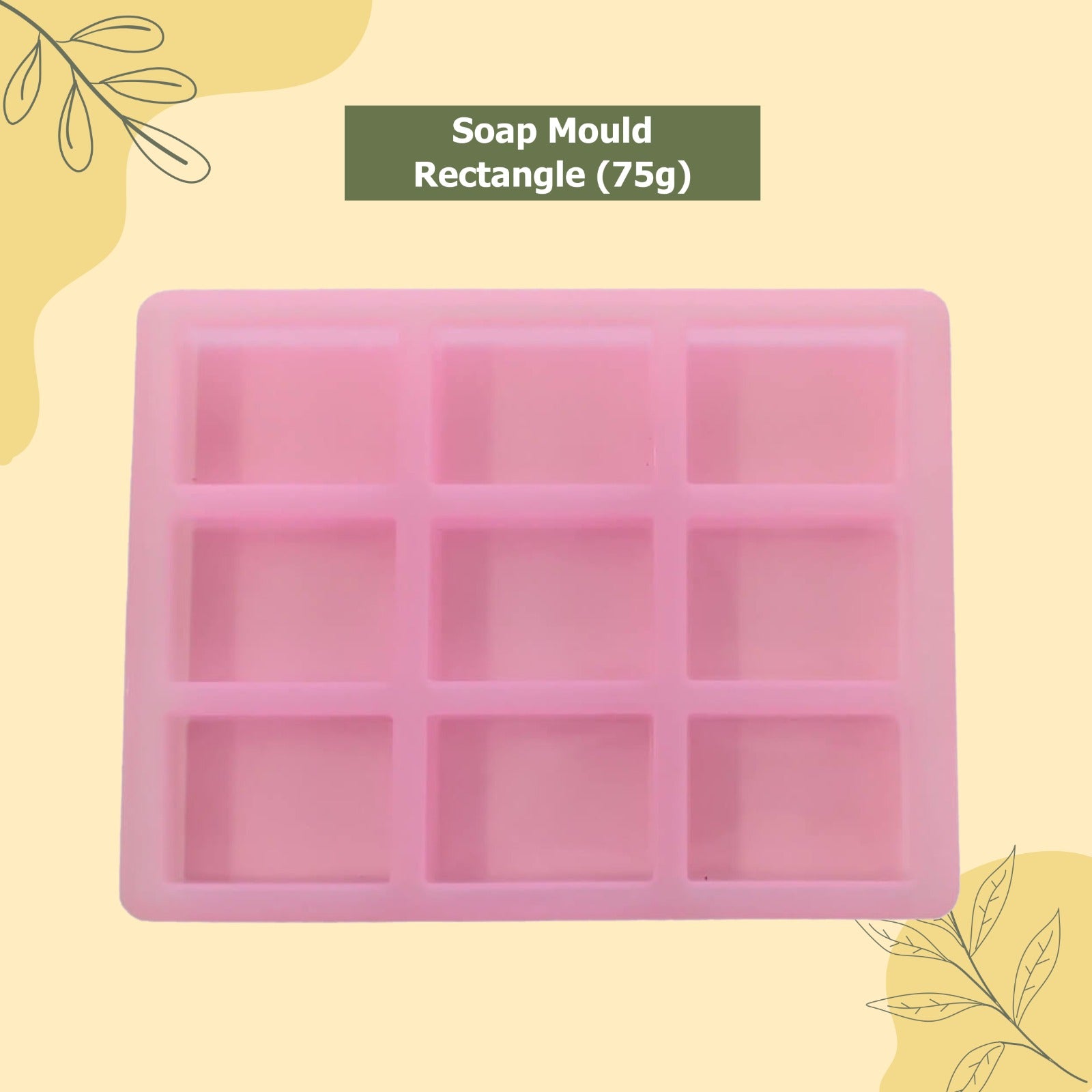 Soapy Twist Rectangle Soap Mould (75gm)