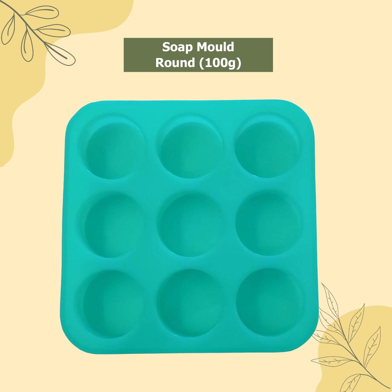 Soapy Twist Round Soap Mould (100g)