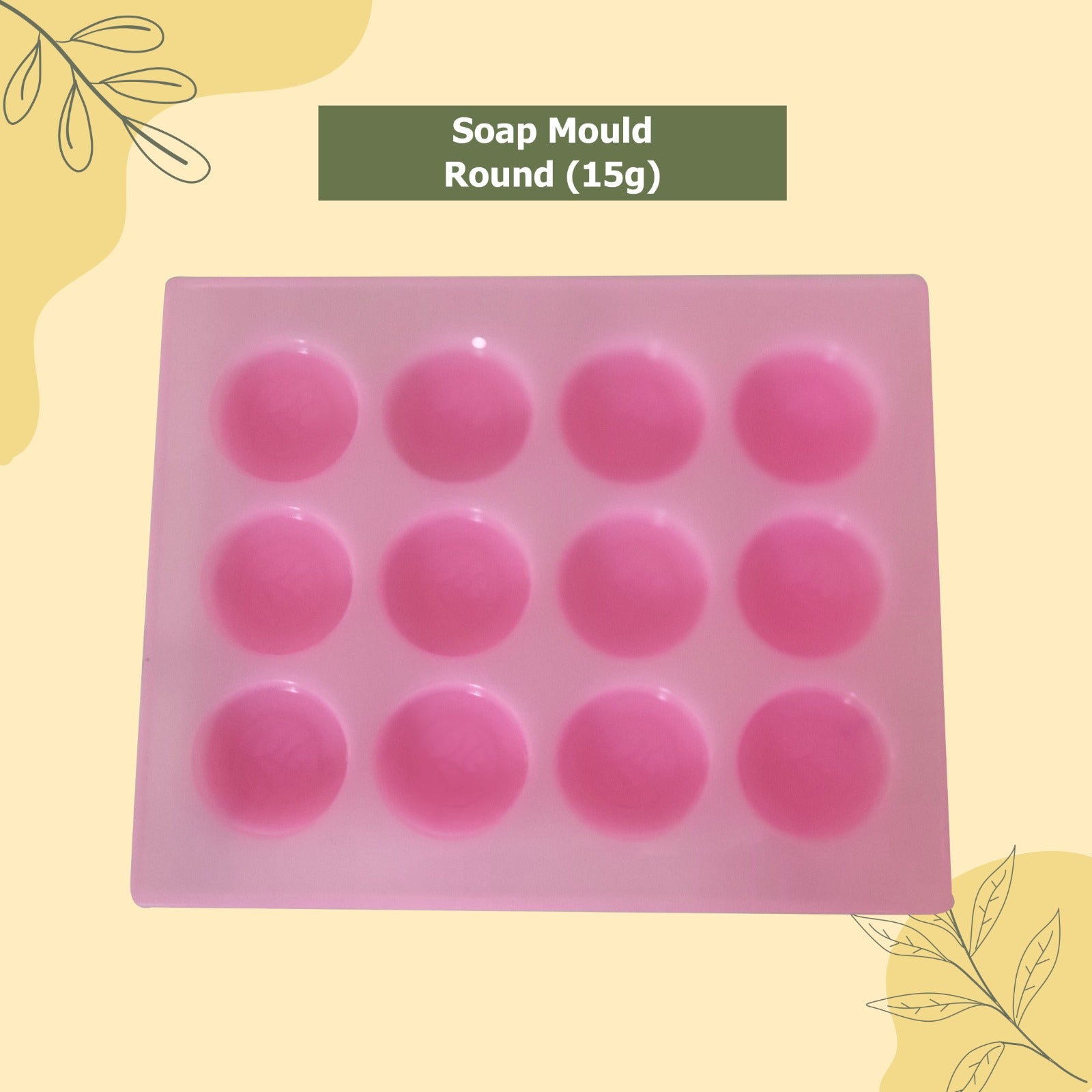 Soapy Twist Round Soap Mould(15gm)