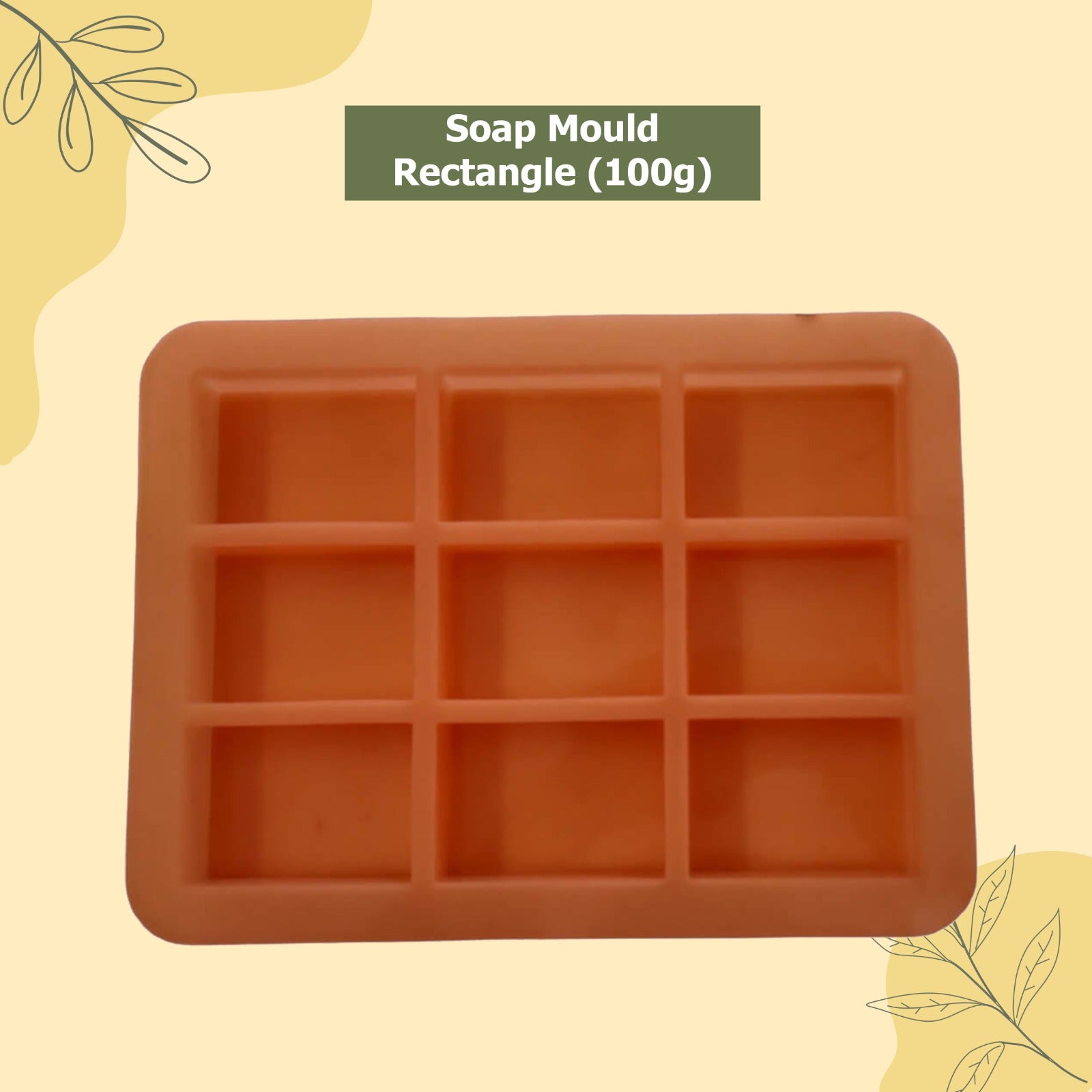 Soapy Twist Soap Mould Rectangle(100g)