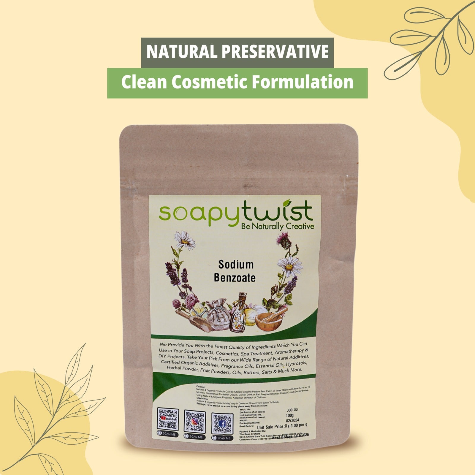 Soapy Twist Sodium Benzoate