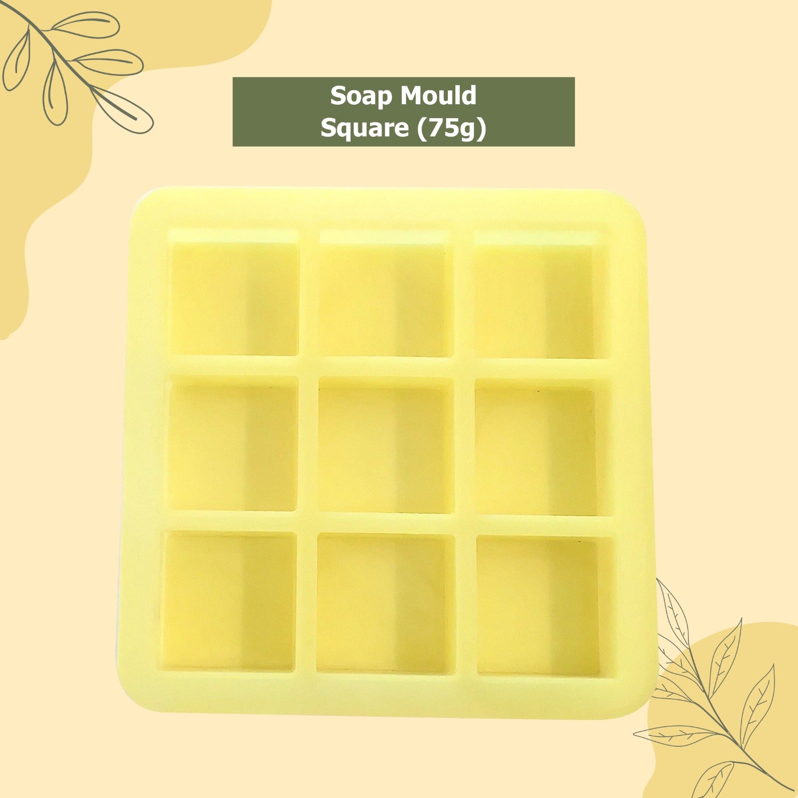 Soapy Twist Square Mould (75gm)