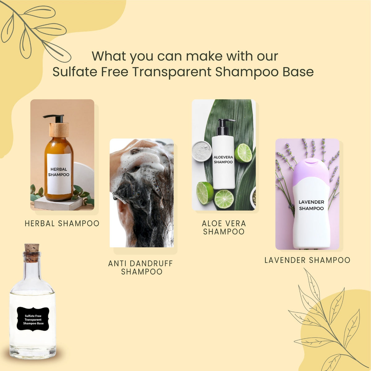 Buy Premium Sulfate Free Transparent Shampoo Base | Liquid Base Online