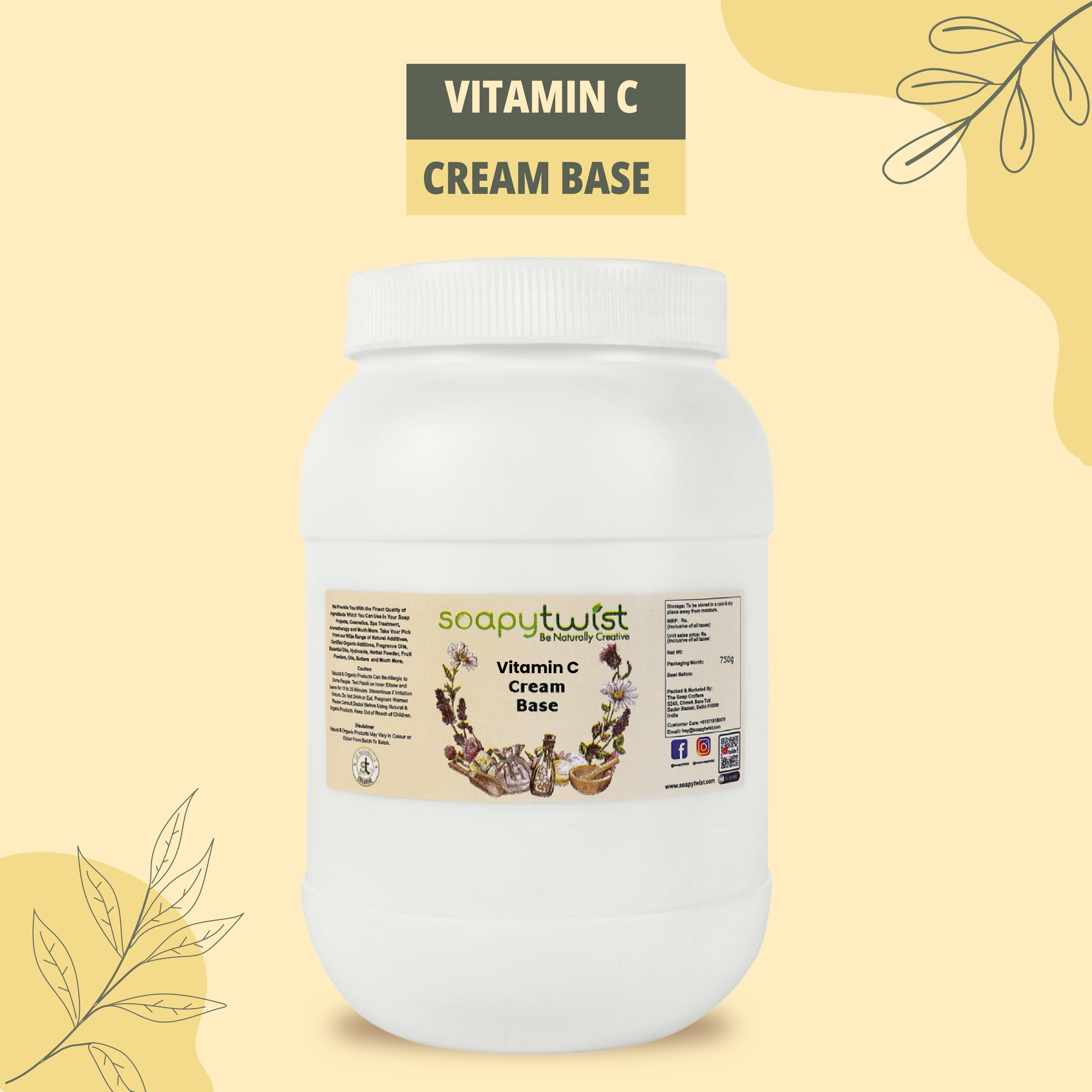 Soapy Twist Vitamin C Cream Base.