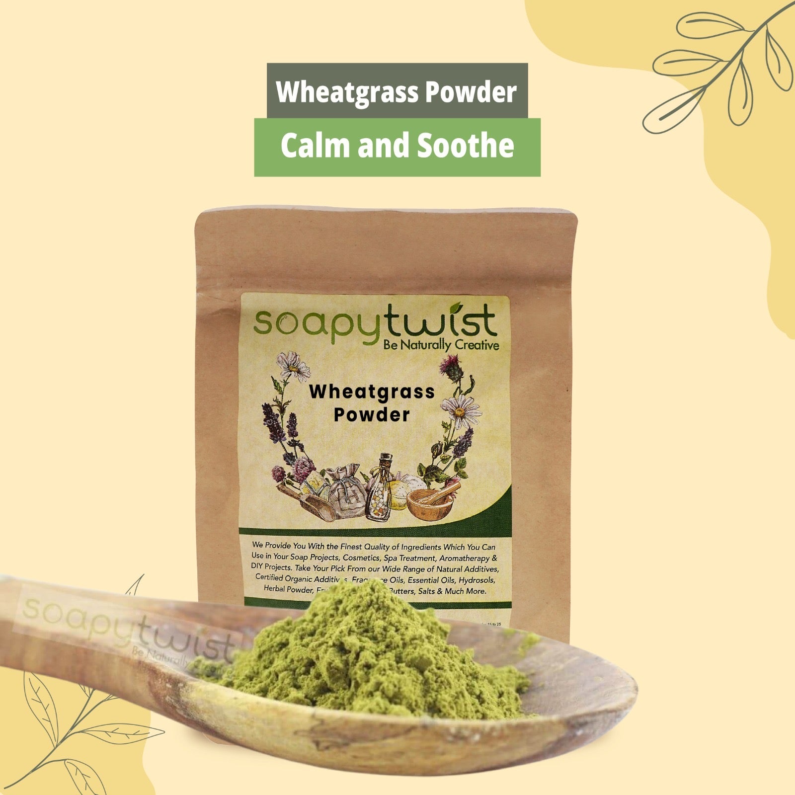 Soapy Twist Wheatgrass Powder