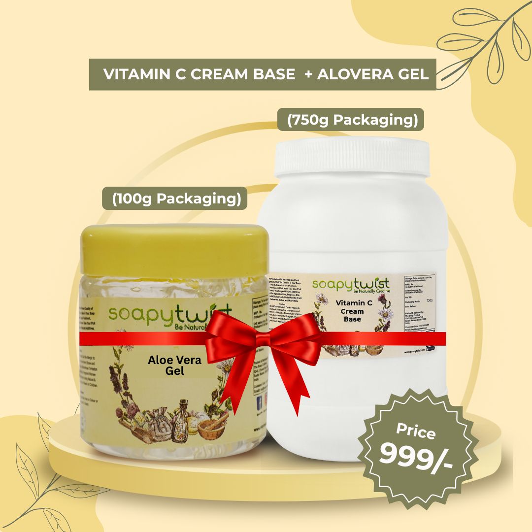 Vitamin C Cream Base (750g) + Aloevera Gel (100g)