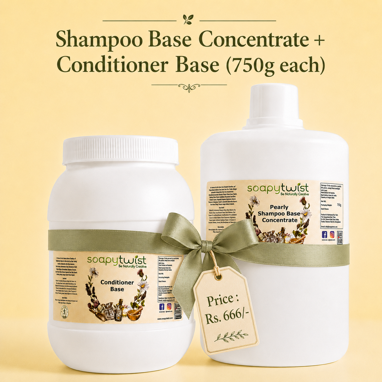 Shampoo Base Concentrate + Conditioner Base Combo