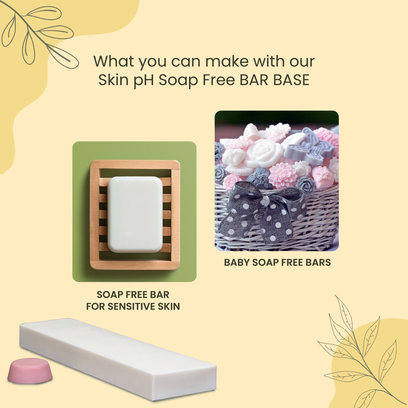 Skin pH Soap Free Bar Base