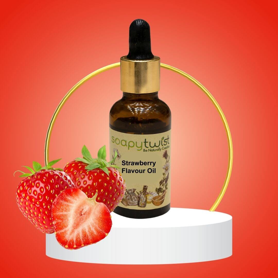 Buy Strawberry Lip Flavour Oil for Lip Balms, Lipsticks, Lip Gloss