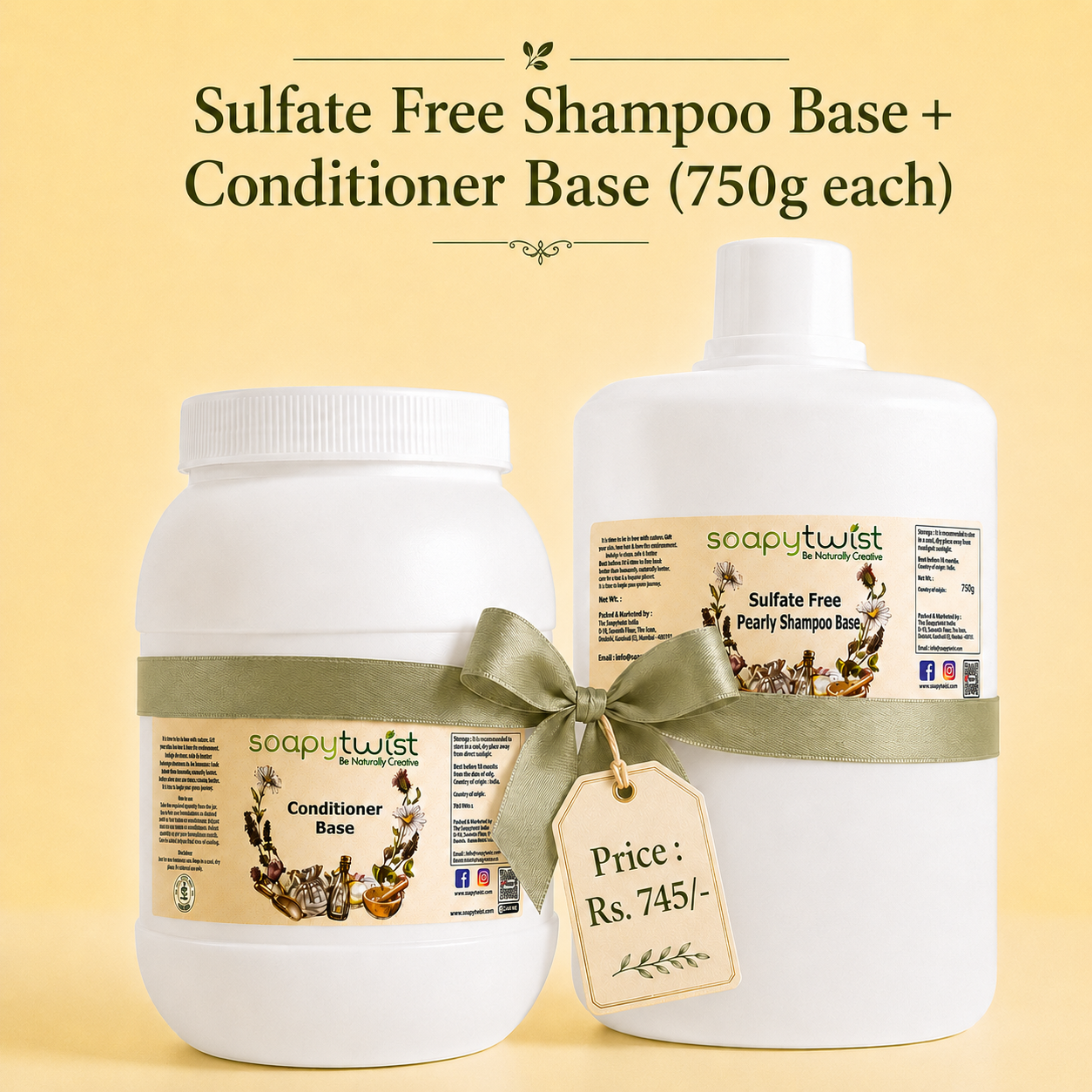 Sulfate Free Shampoo Base + Conditioner Base Combo