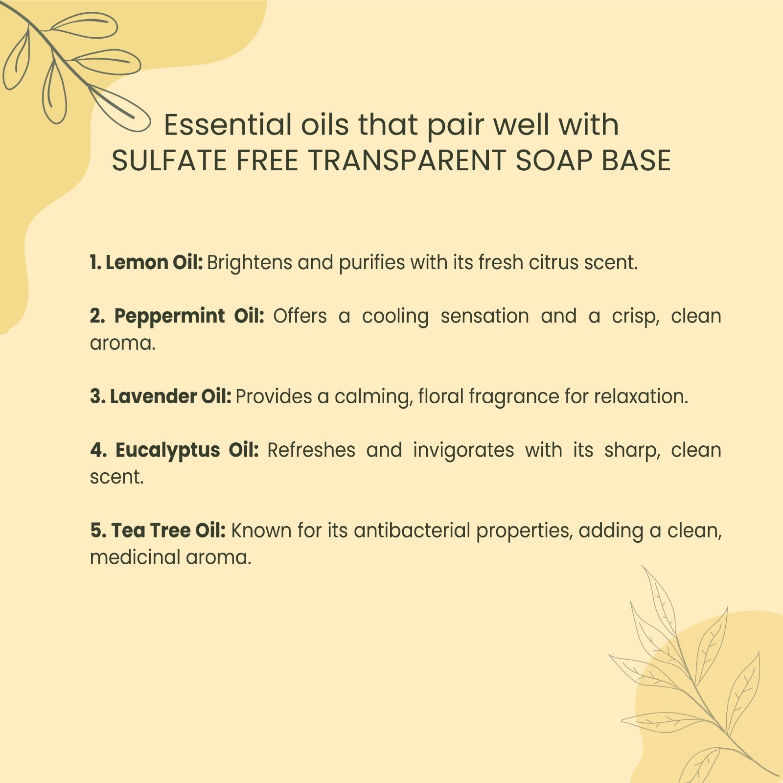 Sulfate Free Transparent Melt and Pour Soap Base