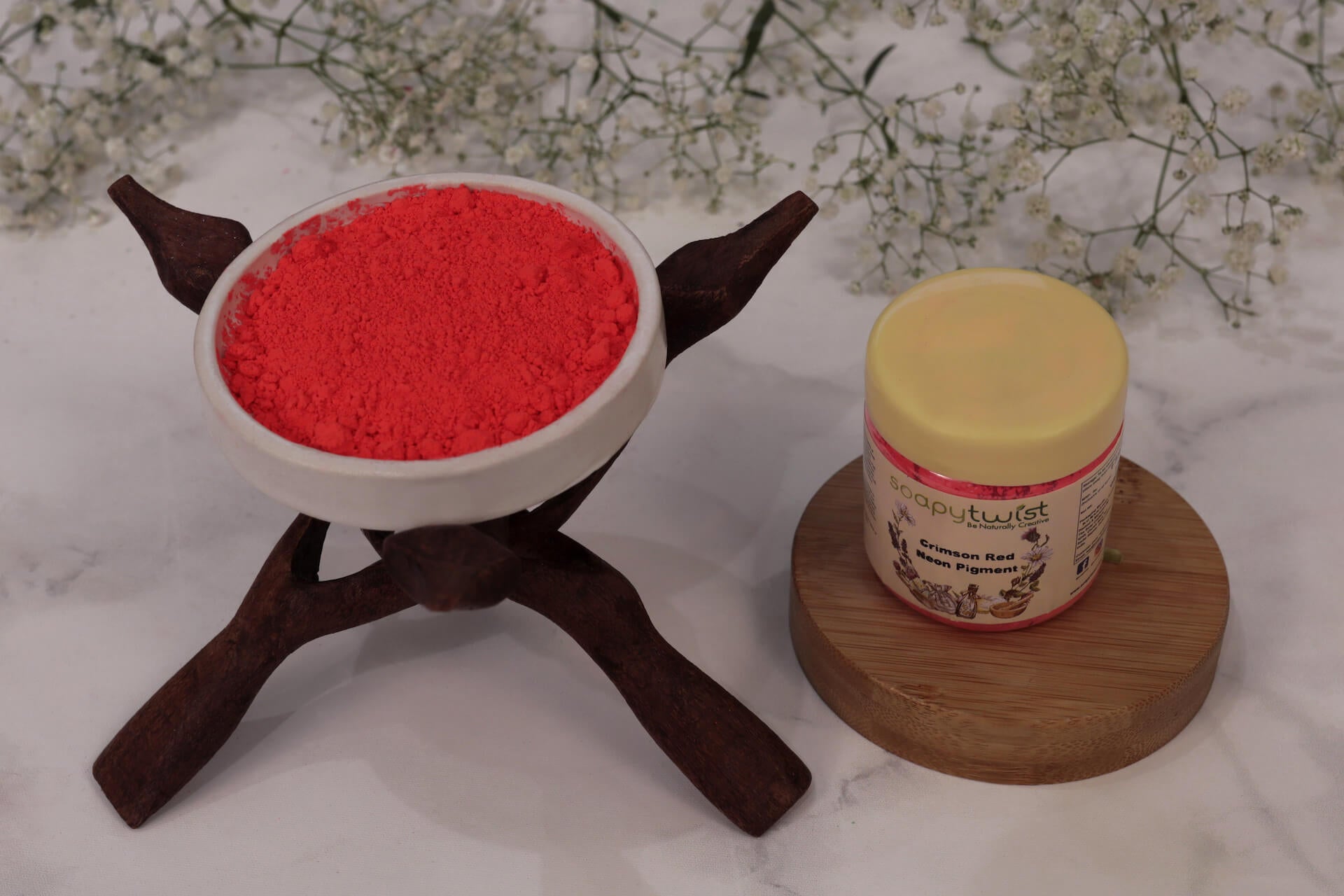  Red Mica Powder Pigment Crimson Red Pearl 25g