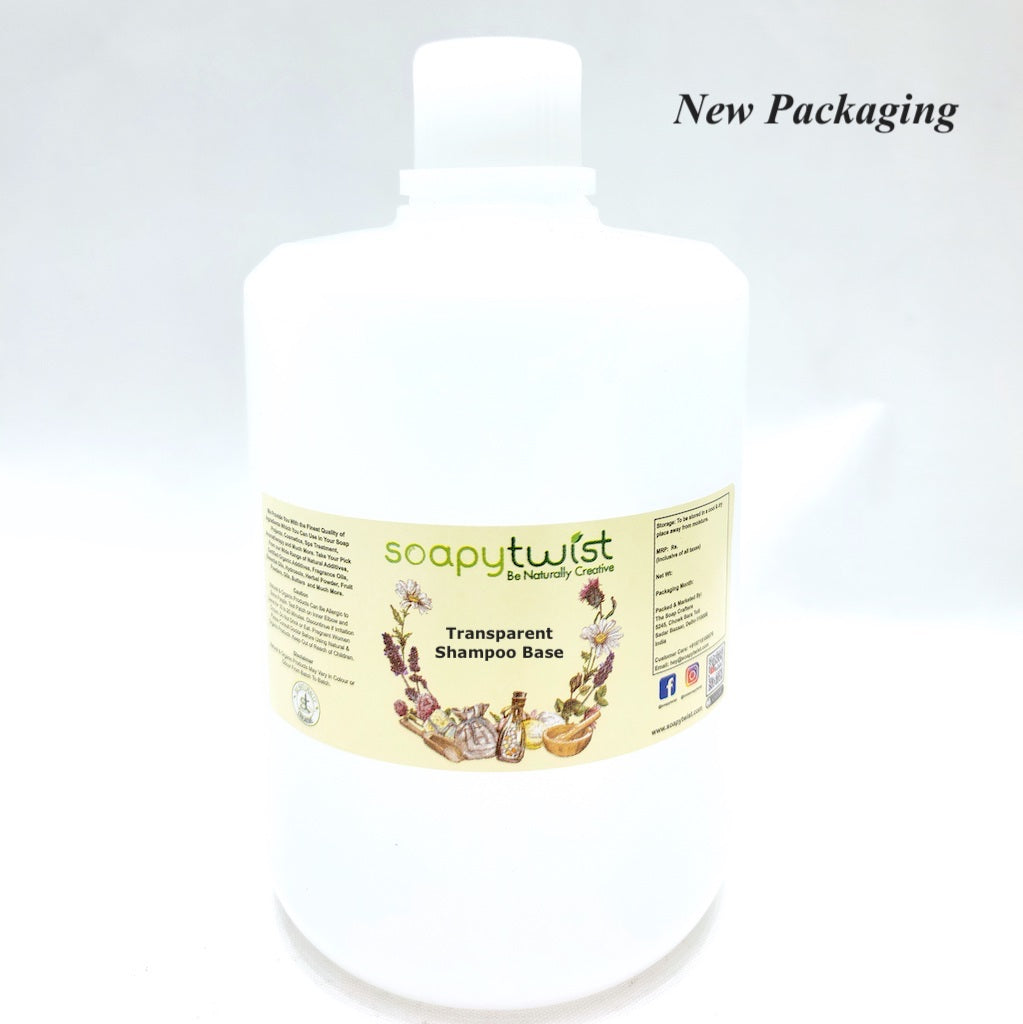 Soapy Twist Transparent Shampoo Base Packaging