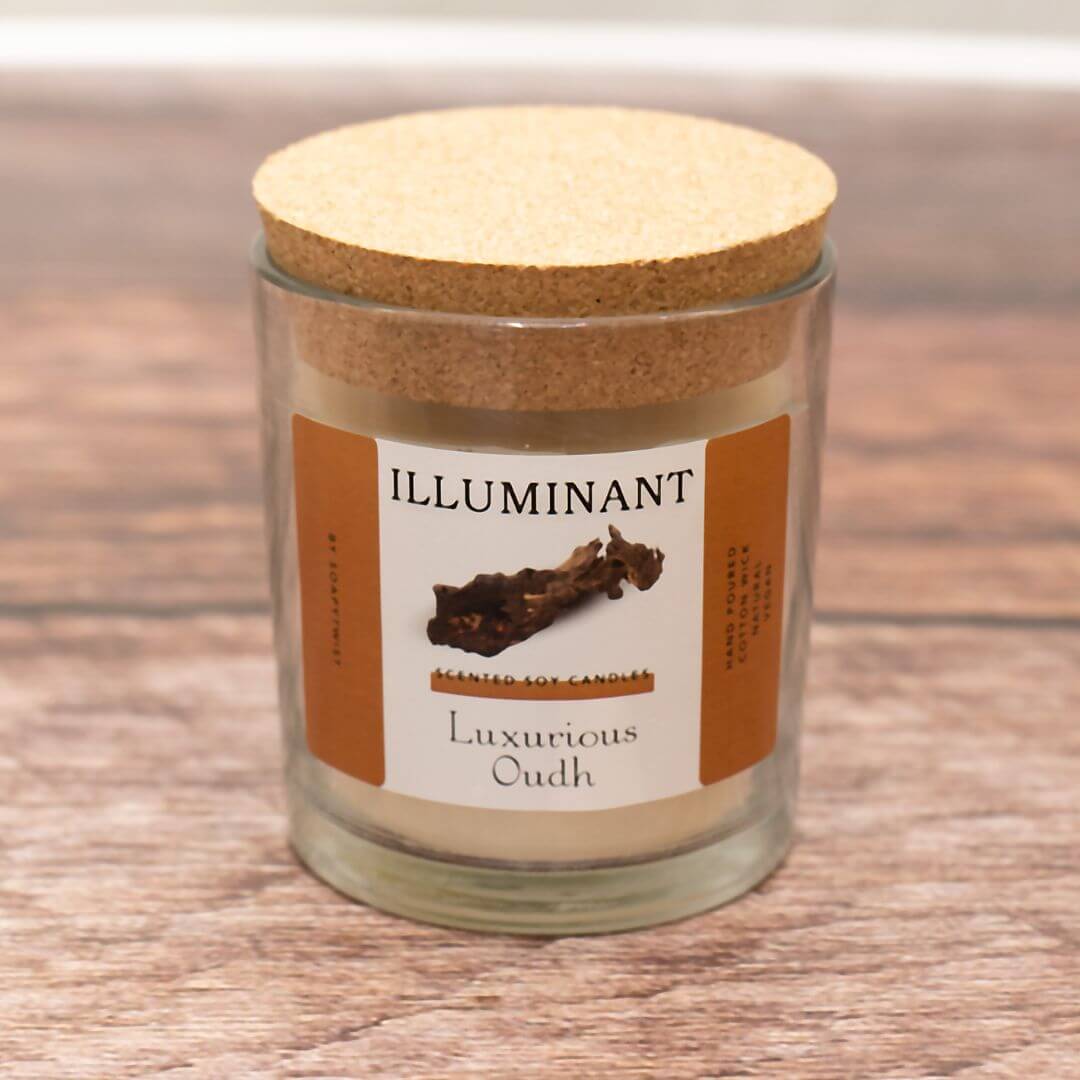 Luxurious Oudh Soy Wax Candle by Illuminant